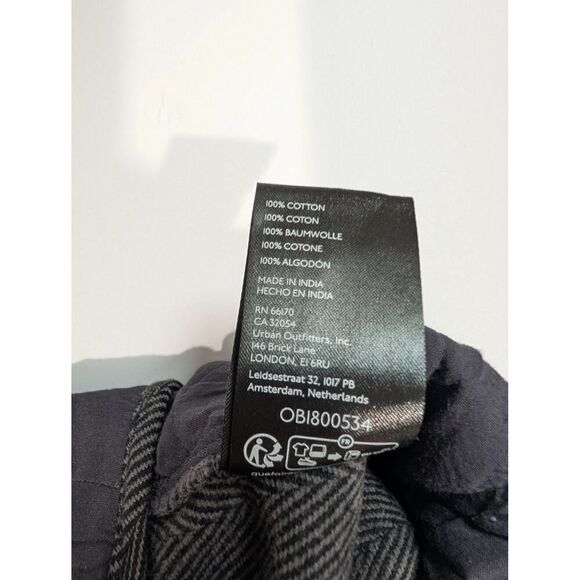 Free People Pants Womens 12 Gray Tweed Cropped Boho - Picture 5 of 9